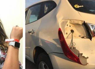 Apple Watch accident de voiture