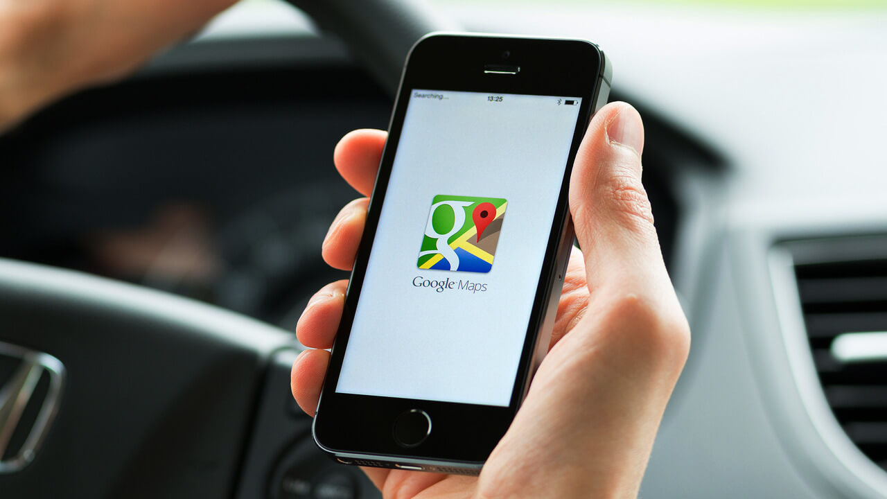 Google Maps sur un smartphone