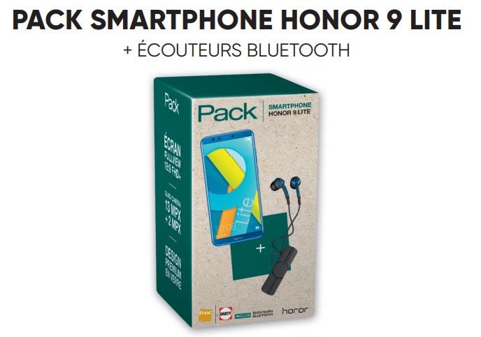 Les Jours Fnac : Honor 9 Lite + écouteurs Bluetooth à 199 euros !