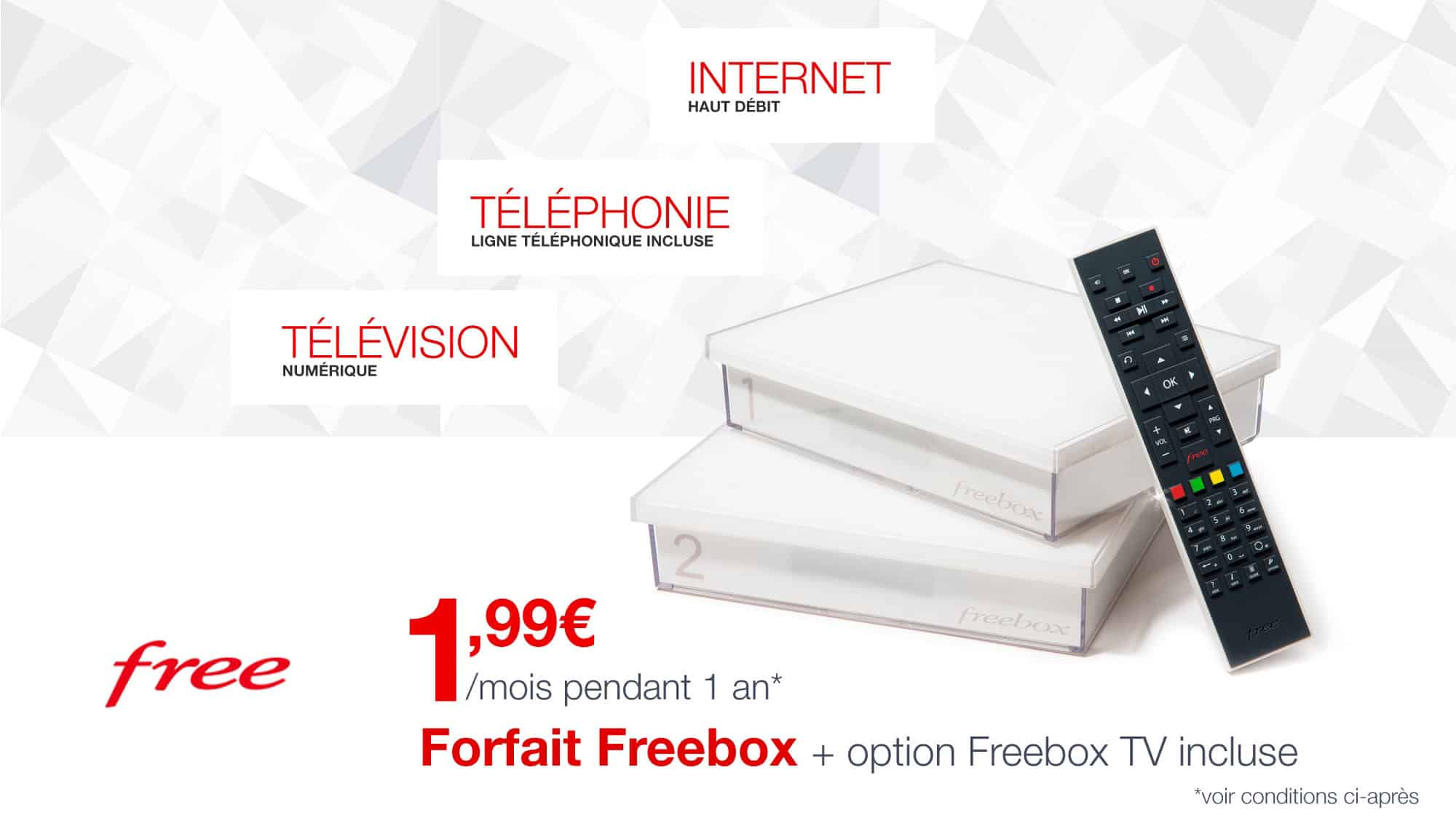 La Freebox Crystal à moins de 2 euros par mois sur Vente Privée continue