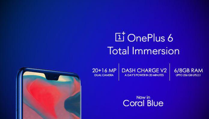 OnePlus 6 : une variante blue coral en vue ?