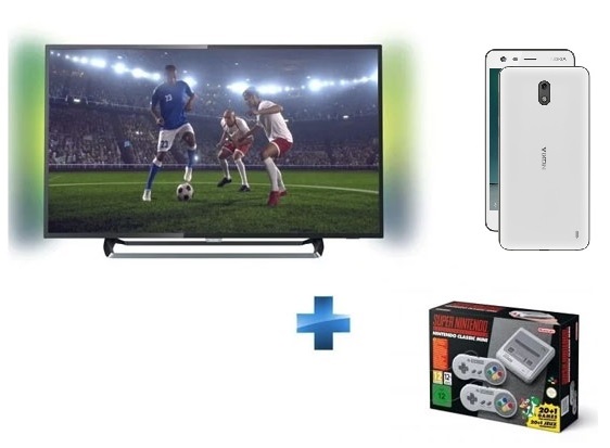 Bon plan : TV LED 4K Philips + Super Nintendo Classic Mini + Nokia 2 à moins de 550 euros !