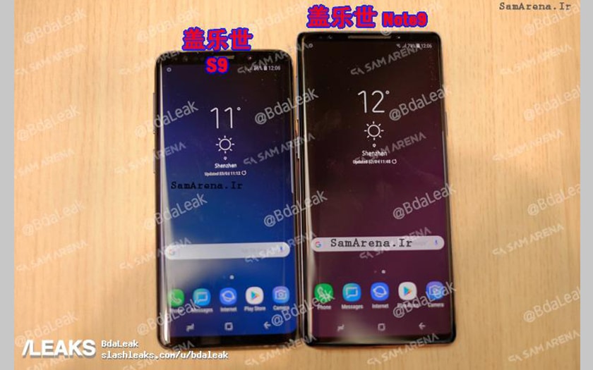 Samsung Galaxy S9 et Galaxy Note 9
