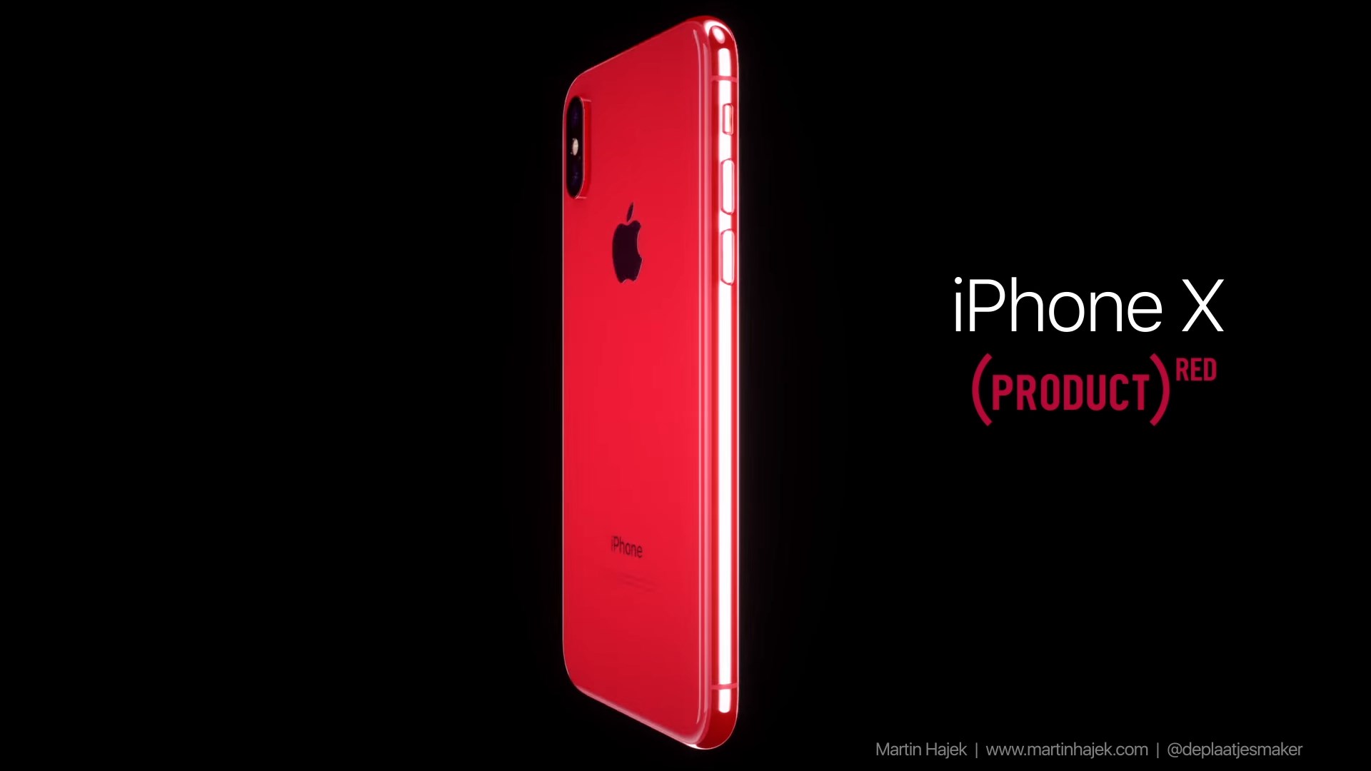 [Concept] Voici l’ iPhone X (Product) RED !