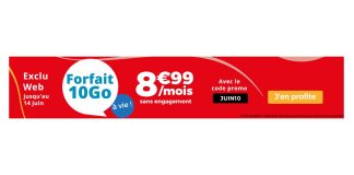 Auchan Telecom forfait 10 Go