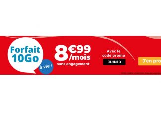 Auchan Telecom forfait 10 Go