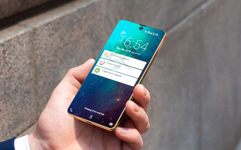 Un Samsung Galaxy avec un écran full borderless en préparation