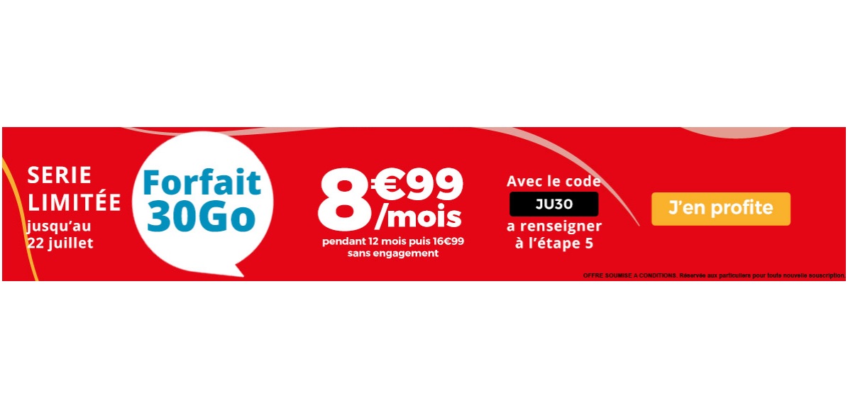 Bon plan : 8.99 euros pour le forfait Auchan Telecom 30 Go