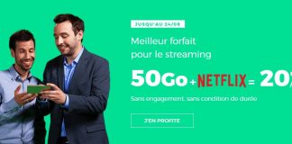 Le forfait 50 Go de RED by SFR avec Netflix