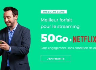 Le forfait 50 Go de RED by SFR avec Netflix