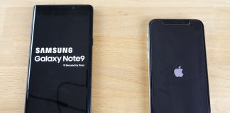 Samsung Galaxy Note 9 vs iPhone X