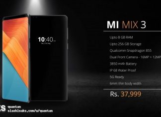 Xiaomi Mi Mix 3 - Source : Slashleaks