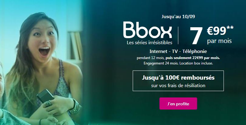 Bouygues Telecom prolonge l'offre Bbox à 7.99 euros !