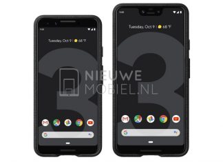 Des rendus Presse montre les Google Pixel 3 et Pixel 3 XL