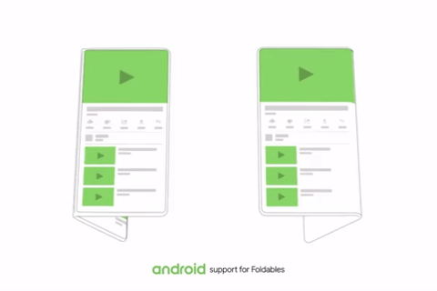 android interface pliable - Google dévoile son interface utilisateur Android pour smartphone pliable