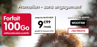 Forfait 100 Go de NRJ Mobile à 9.99 euros