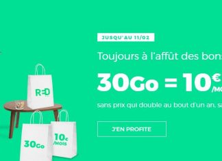 30 Go pour 10 euros chez RED by SFR
