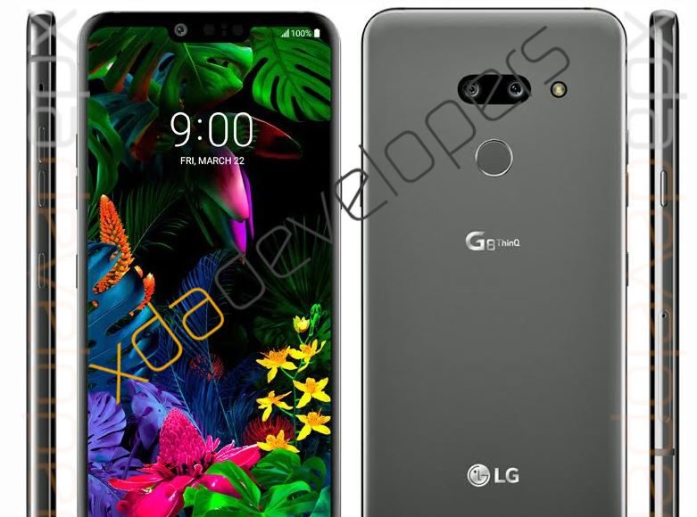 Le premier rendu presse du LG G8 ThinQ