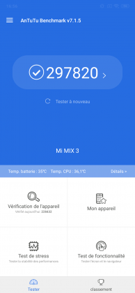 Xiaomi Mi Mix 3 - AnTuTu