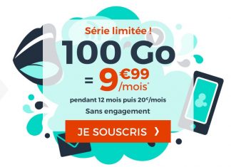 Forfait Cdiscount Mobile 100 Go à 9.99 euros
