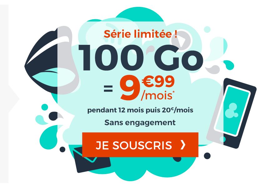Bon plan : forfait 100 Go Cdiscount Mobile à 9.99 euros !