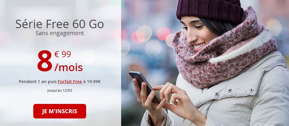 Bon plan : le forfait Free Mobile à 8.99 euros propose 60 Go au lieu de 50 Go