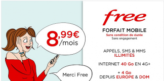 Forfait Free Mobile en promo sur Vente Privée