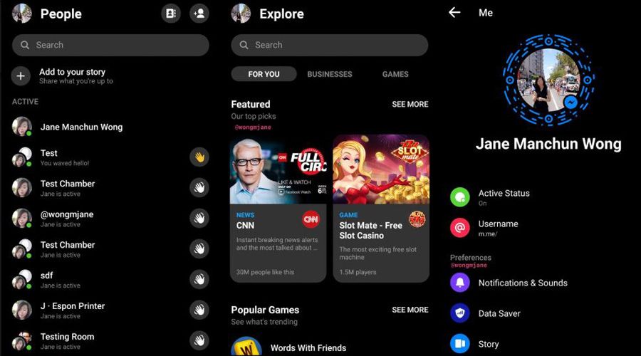 Le « Dark Mode » arrive sur Facebook Messenger