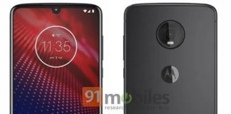 Le Motorola Moto Z4 pourrait ressembler à ça ! - Source : 91mobiles