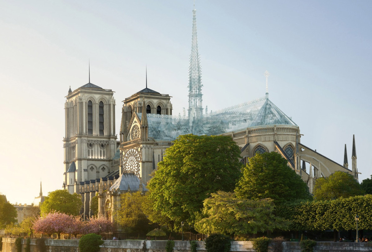 notre dame paris 3 - Notre-Dame de Paris : un architecte propose de reconstruire la cathédrale en verre structurel