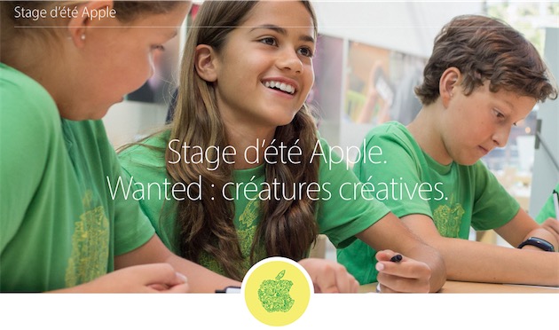 Apple Store : les inscriptions aux stages d’été pour les enfants sont ouvertes