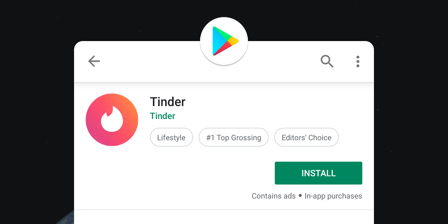 Tinder contourne les paiements via le Play Store