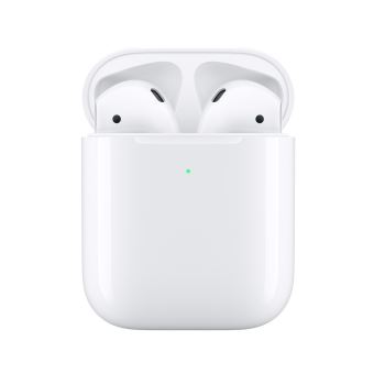 Ecouteurs sans fil Apple AirPods 2 avec boitier de charge sans fil a induction - Black Friday : notre sélection des produit Apple en promotion