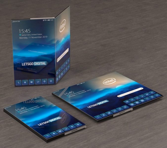 Intel smartphone pliable