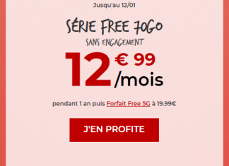 forfait Free 5G 70 Go