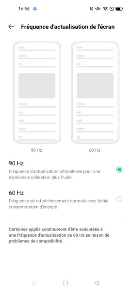 Oppo Find X3 Lite parametres ecran 1 270x600 - Test du Oppo Find X3 Lite : le smartphone milieu de gamme qui se démultiplie