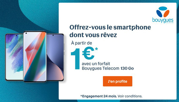 Smartphone à 1 euro : profitez des super offres Bouygues Telecom pendant vos vacances
