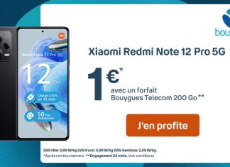 Le nouveau Xiaomi Redmi Note 12 Pro 5G est à 1 euro si vous optez pour ce forfait mobile 200 Go