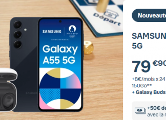 Bouygues Telecom vous propose le Samsung Galaxy A55 5G avec cette offre inratable